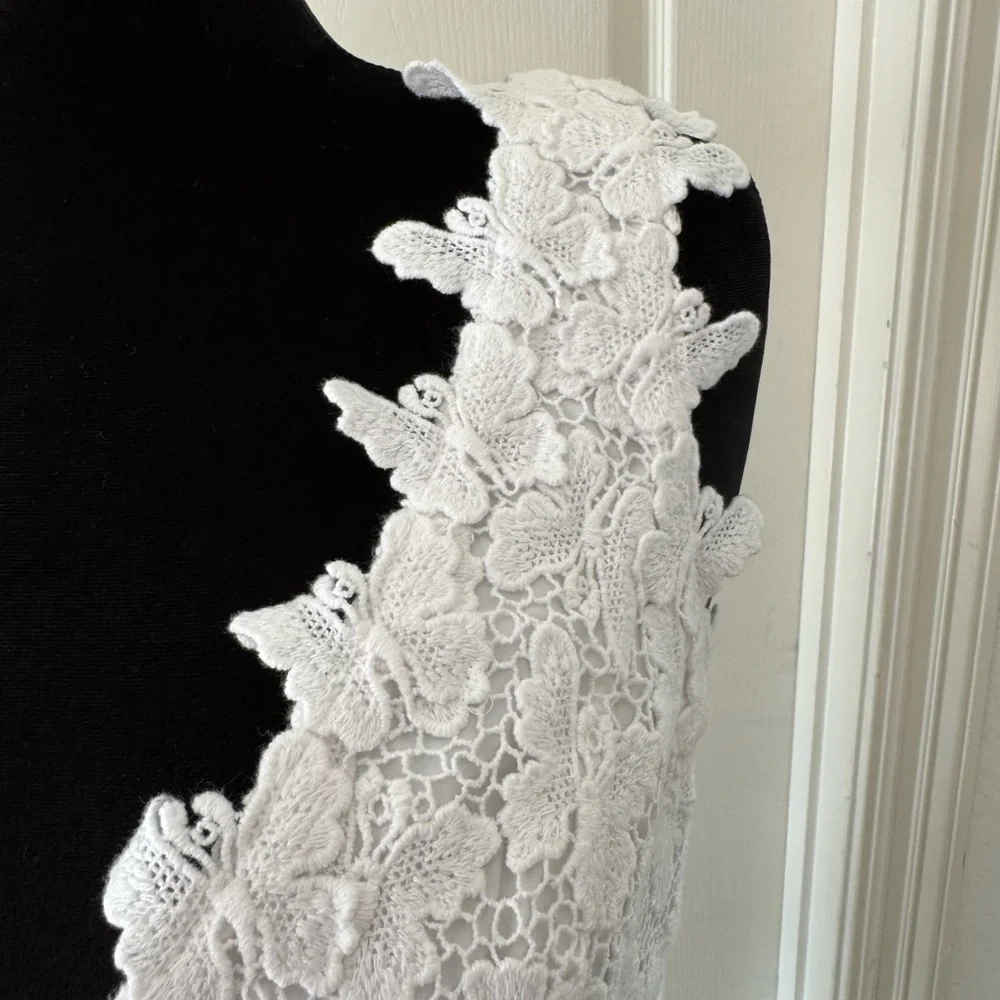 NWT Lilly Pulitzer Elegant White Lace Dress, Sz 14 - Picture 3 of 8
